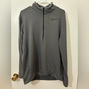 Nike Dri-FIT men's long-sleeve training top with a half-zip Size L
